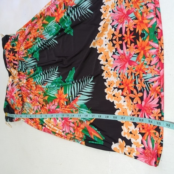 Silvergate Women's Floral Strapless Bathing Suit Cover-Up Size Medium - Picture 5 of 7